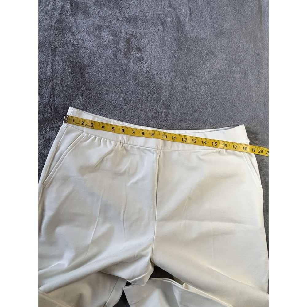 Beautiful by Lawrence Darian Women's Dress White Pants A675932 Size L New Preppy - Picture 3 of 10